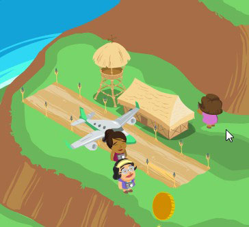 tourists on Happy Island