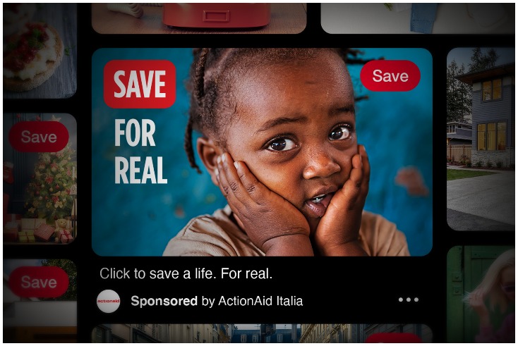 ActionAid introduces ‘Save. For Real’ button to Pinterest