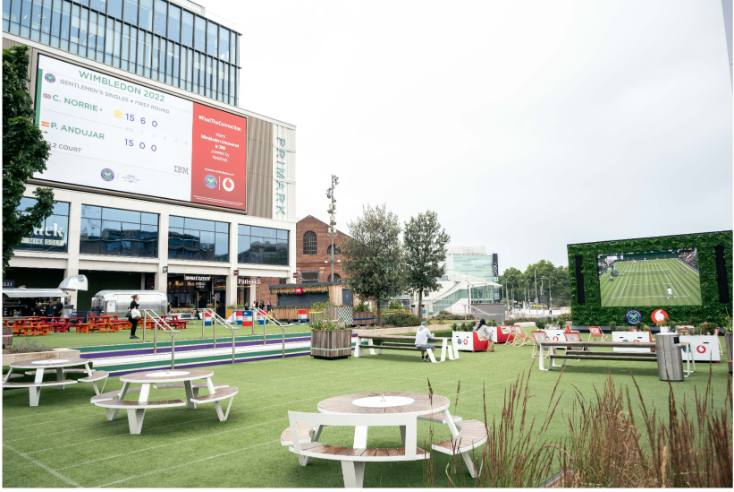 Westfield hosts Wimbledon Experience with Ocean and Vodafone