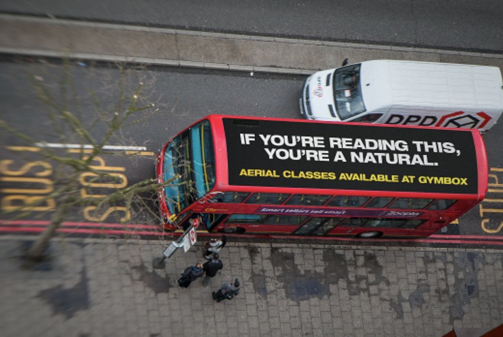 TfL denies existence of Gymbox ‘first ever’ bus top ad