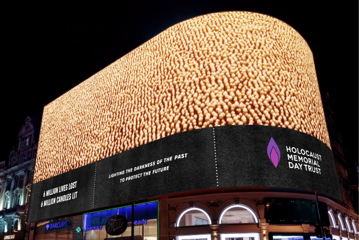 Holocaust Memorial Day commemorated across 400 OOH sites