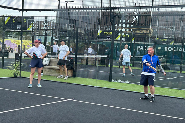 The best of media put padel skills to the test for British Heart Foundation