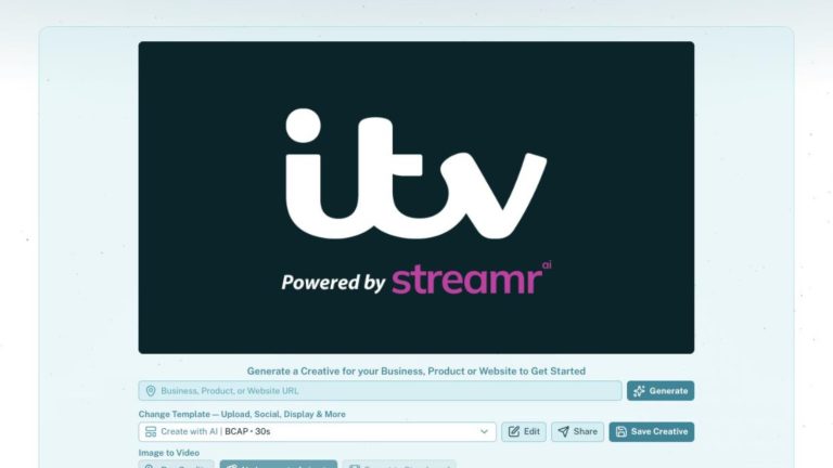 ITV’s generative AI ads feature attracts 16 new-to-TV advertisers in debut year